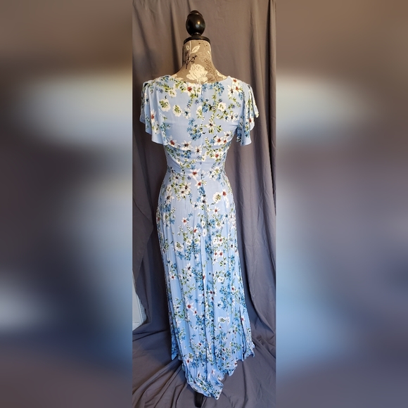 Banana Republic blue floral maxi dress - Picture 6 of 8